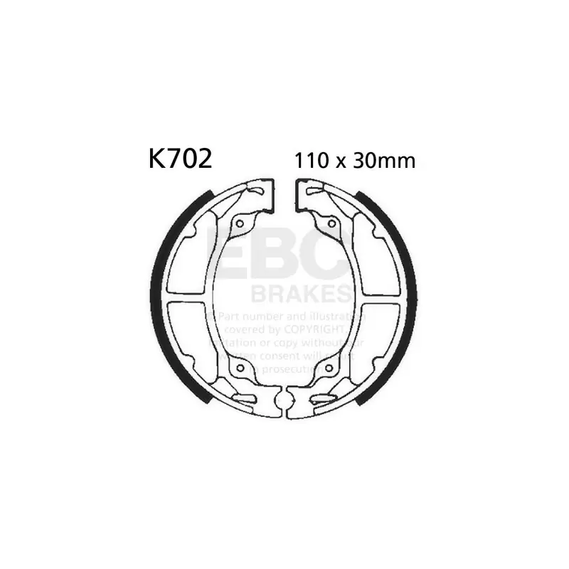 Bezpieczne zakupy Szczęki hamulcowe EBC K702 (1 kpl.)