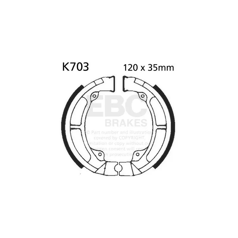 Promocja Szczęki hamulcowe EBC K703 (1 kpl.)