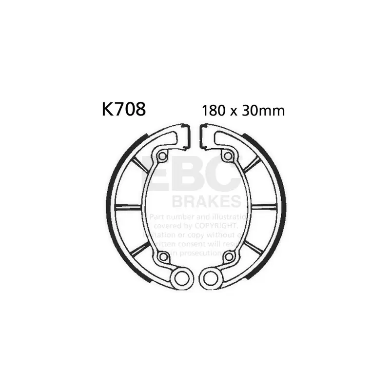 Kup teraz Szczęki hamulcowe EBC K708 (1 kpl.)