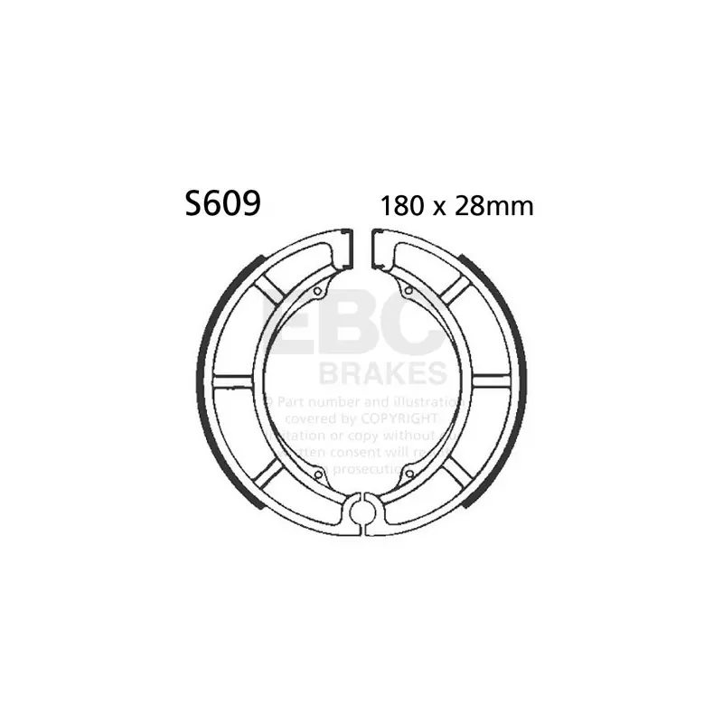 Szczęki hamulcowe EBC S609 (1 kpl.) Nowy