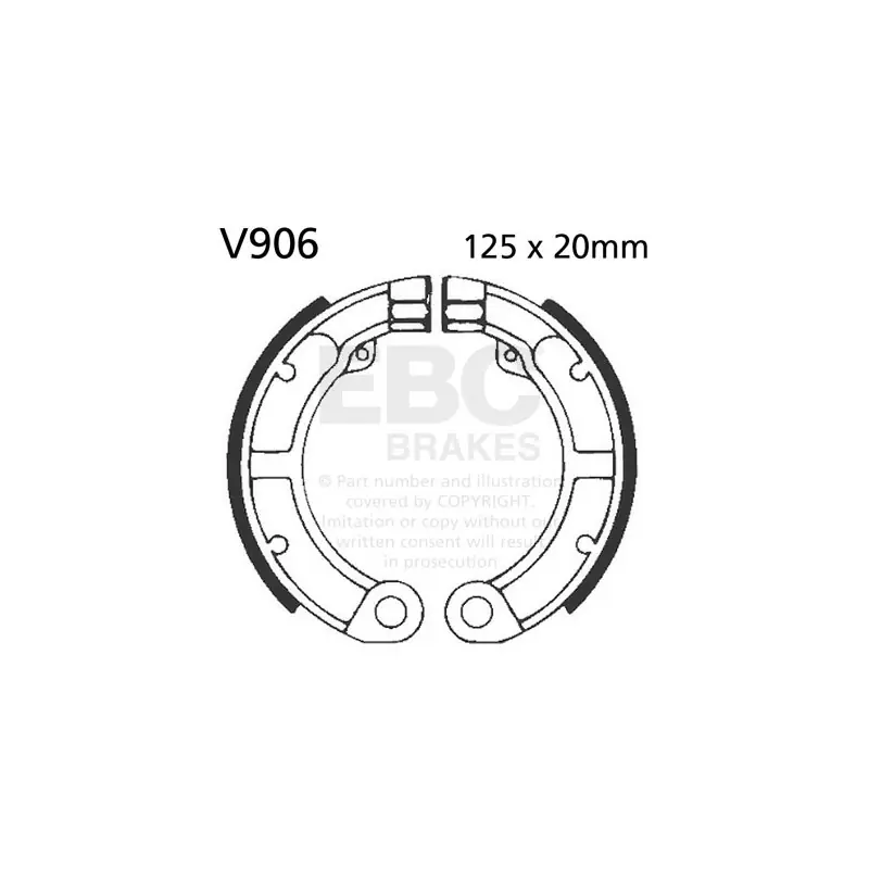 Szczęki hamulcowe EBC V906 (1 kpl.) Obniżka ceny