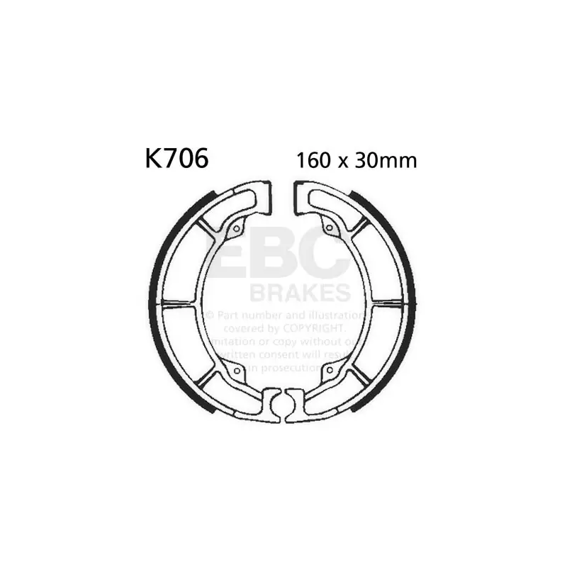 Szczęki hamulcowe EBC K706 (1 kpl.) Oferta