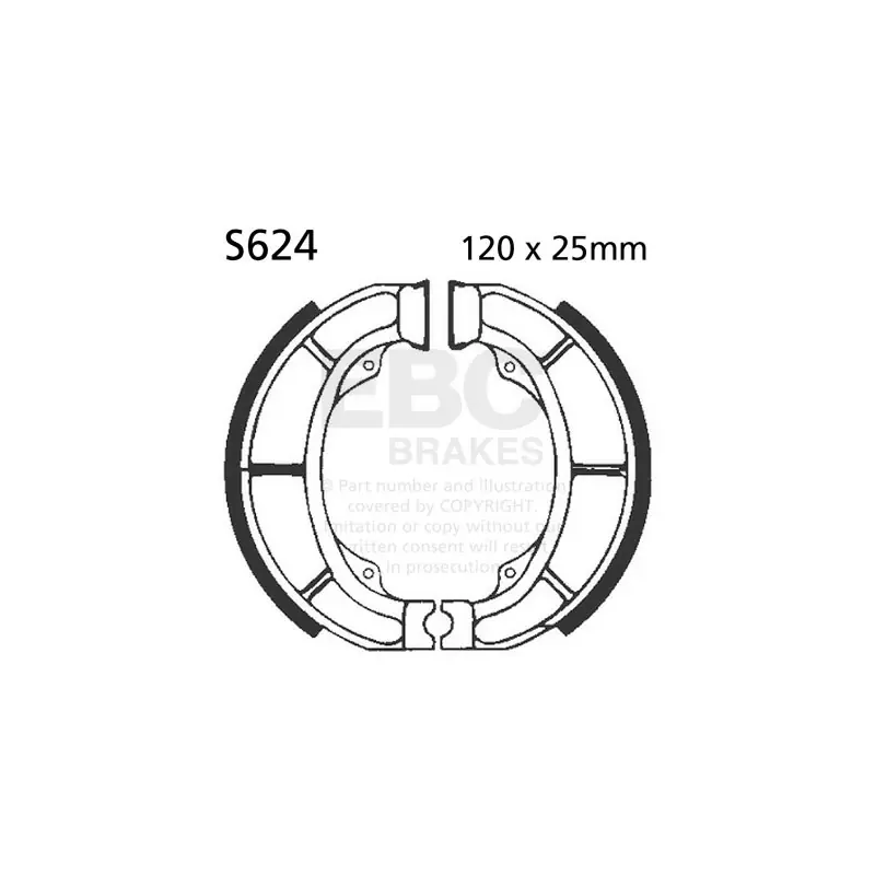 Wybór klientów Szczęki hamulcowe EBC S624 (1 kpl.)