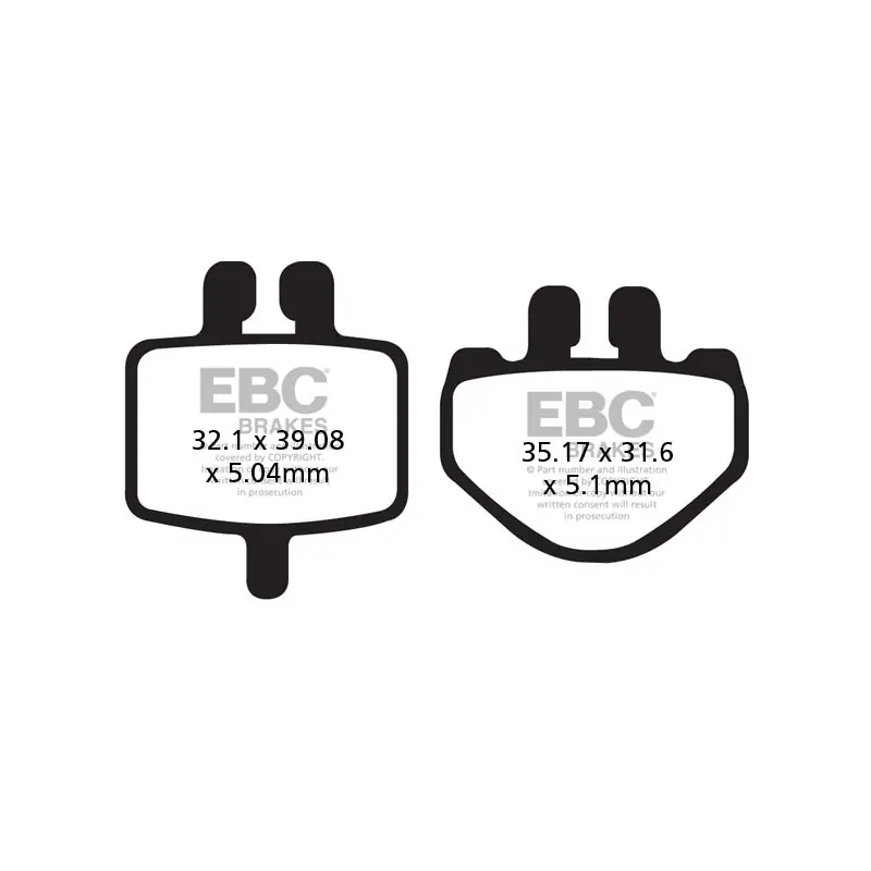Oferta Klocki hamulcowe EBC FA485TT (kpl. na 1 tarcze)