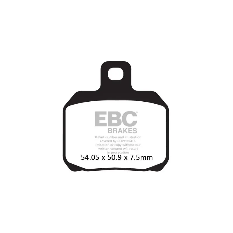 Klocki hamulcowe EBC FA266 (kpl. na 1 tarcze) Łatwy zwrot