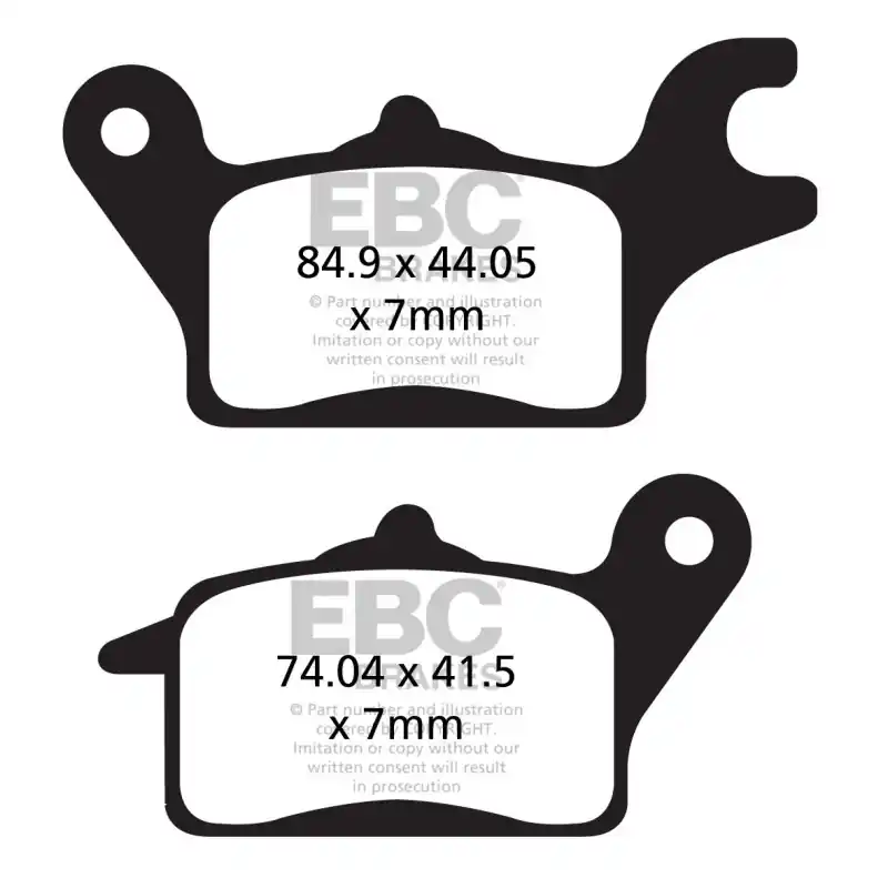Ekspresowa dostawa Klocki hamulcowe EBC FA691 (kpl. na 1 tarcze)