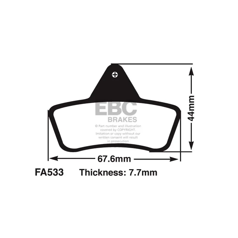 Bestseller EBC Klocki kartingowe FA533 (1 kpl. na tarczę)