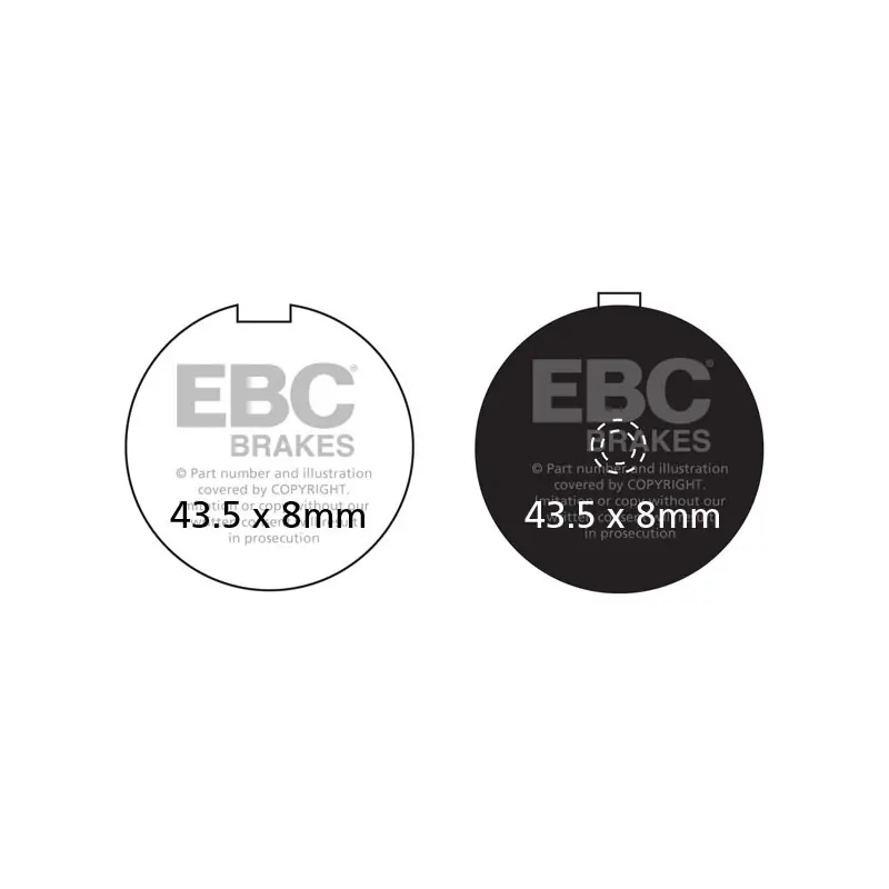 Klocki hamulcowe EBC FA056 (kpl. na 1 tarcze) Oferta limitowana