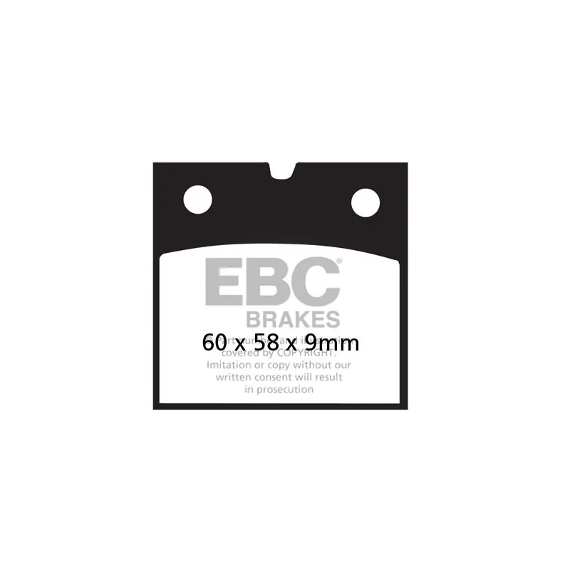 Ograniczona ilość Klocki hamulcowe EBC FA077V V-PAD (kpl. na 1 tarcze)