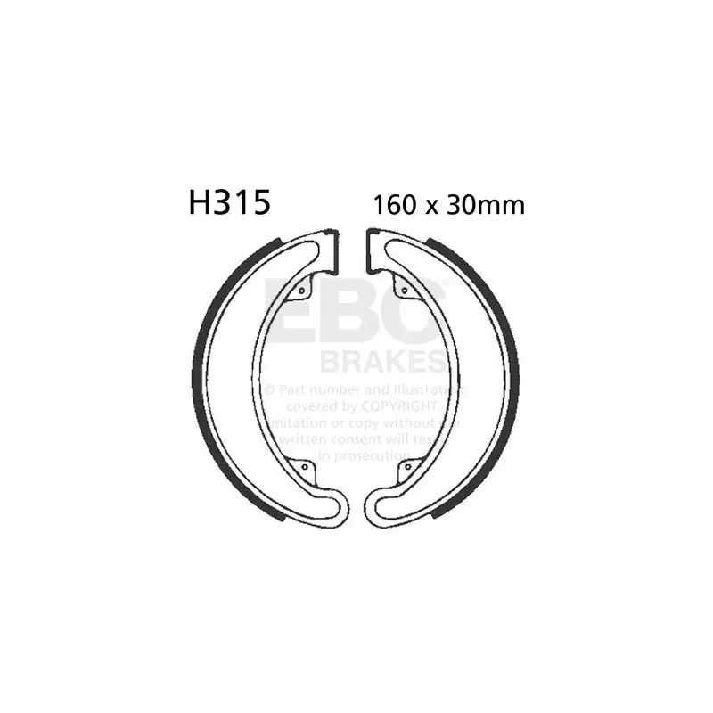Oferta Szczęki hamulcowe EBC H315 (1 kpl.)