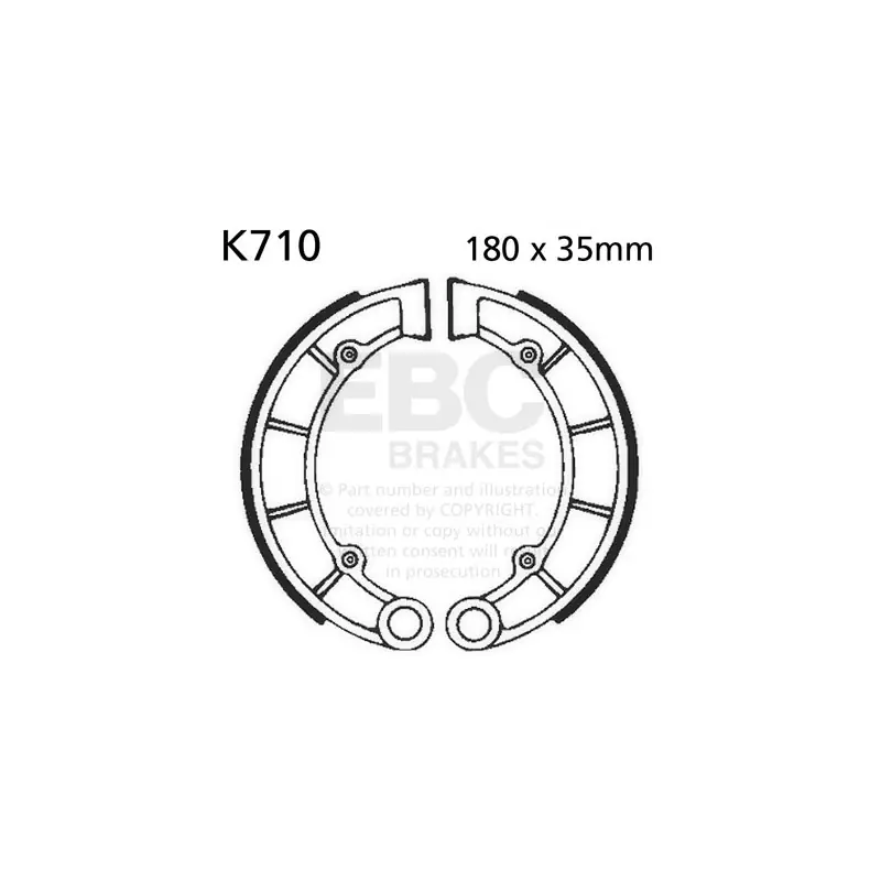 Szczęki hamulcowe EBC K710 (1 kpl.) Oferta