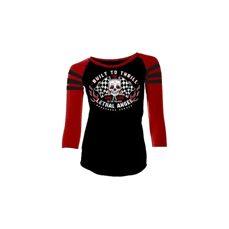 LONGSLEEVE DAMSKI LT BUILT TO THRILL RAGLAN BLACK/RED S Taniej