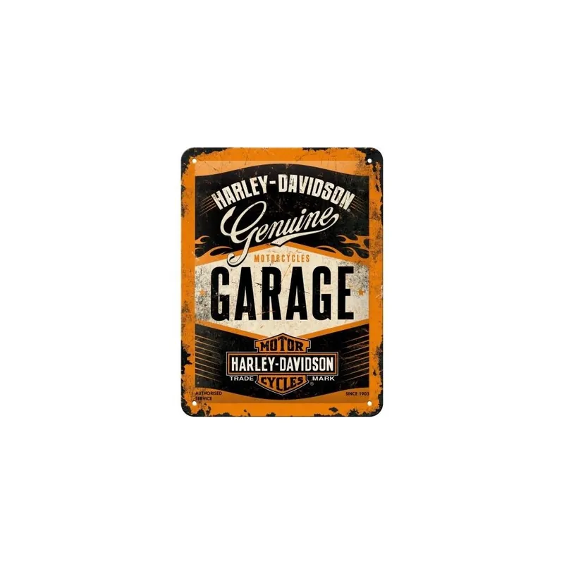 Okazja Blacha 15x20cm Harley-Davidson Garage