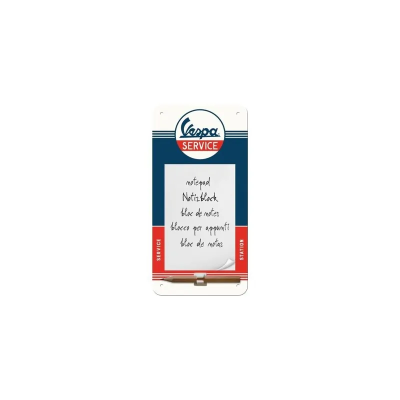 Dostępne od ręki NOTES MAGNETYCZNY VESPA SERVICE