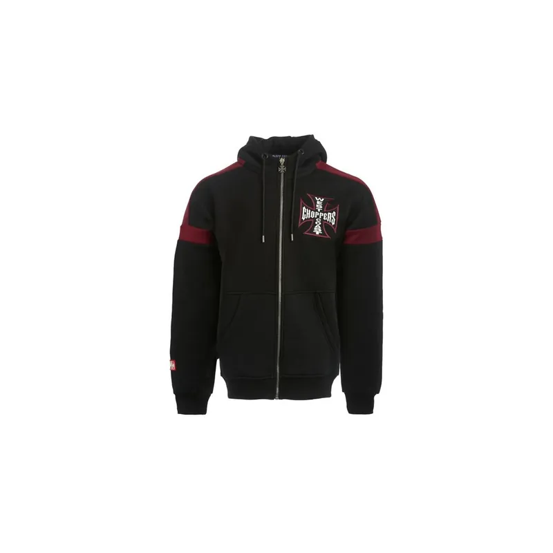 BLUZA WCC PANEL HOODIE CZARNA/CZERWONA XXL Niska cena