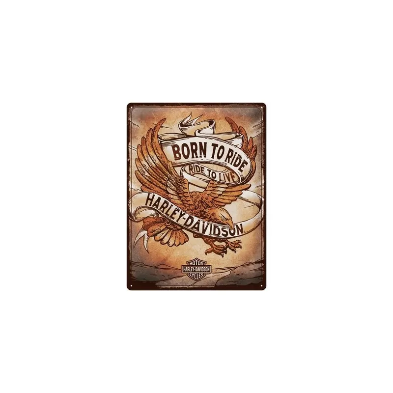 Zniżka Blacha 30x40cm Harley Davidson Born To Ride