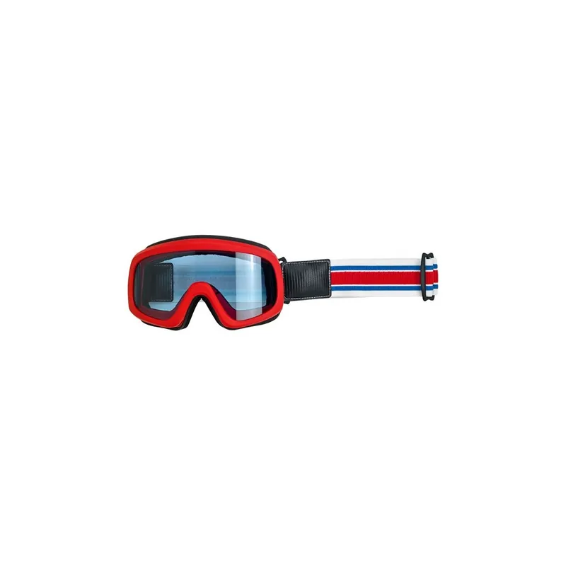 GOGLE MOTOCYKLOWE BILTWELL OVERLAND 2.0 CZERWONE/NIEBIESKIE Nowy