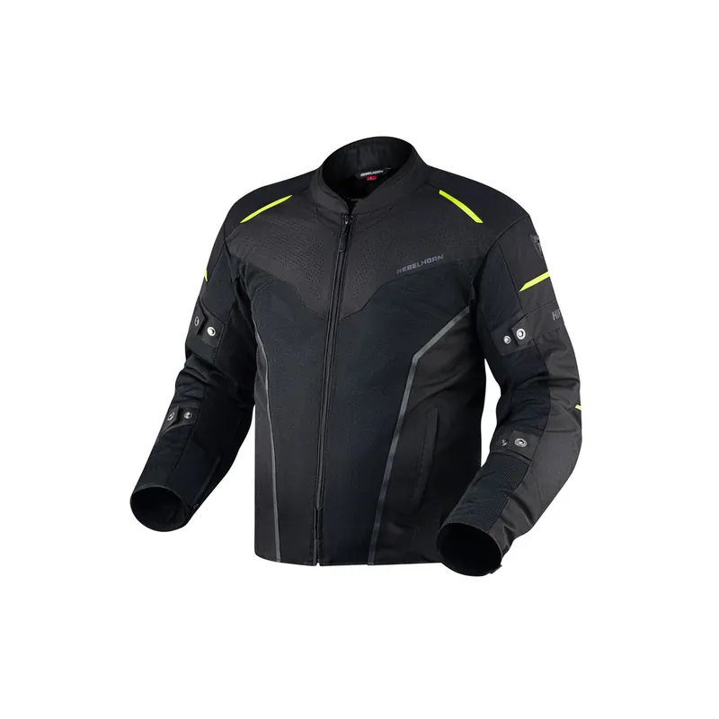 Kurtka tekstylna Rebelhorn Hiflow IV black & flo yellow Kup online