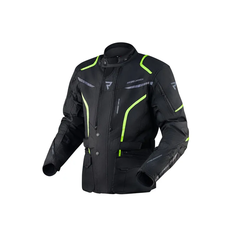 Kurtka tekstylna Rebelhorn Hiker III black & flo yellow Oferta