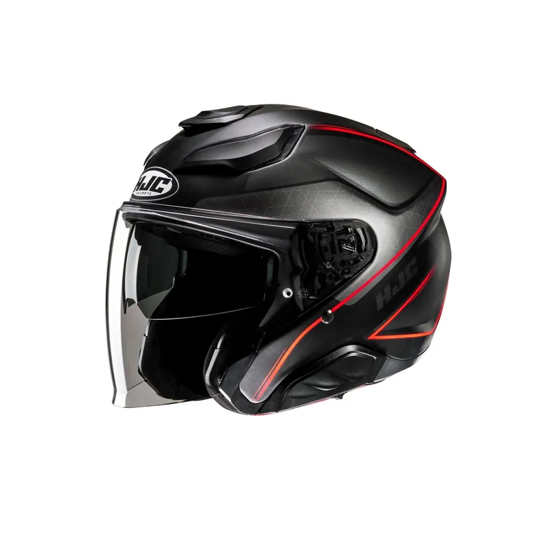 Nie przegap KASK HJC F31 LUDI BLACK/RED