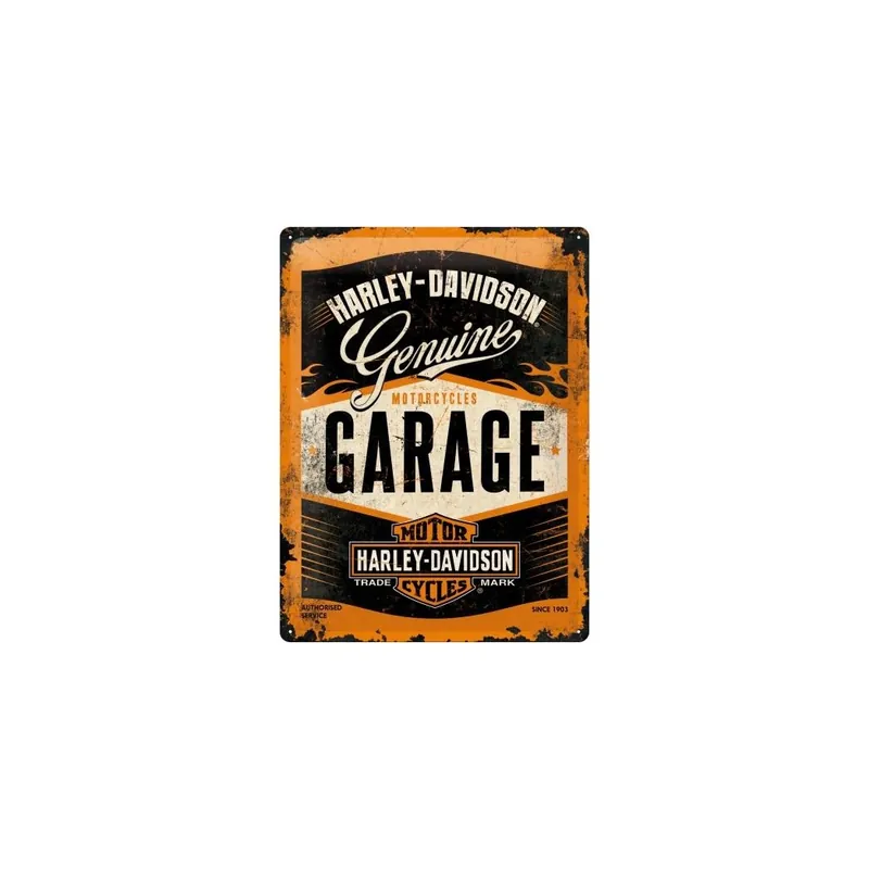 Blacha 30x40cm Harley-Davidson Garage Bezpieczna płatność
