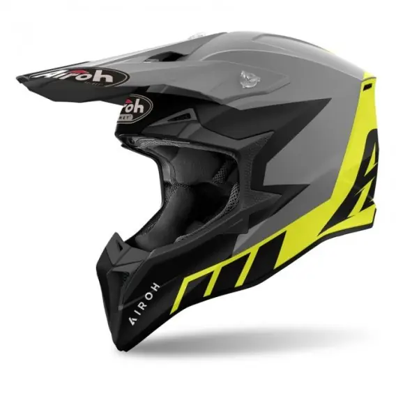 AIROH KASK CROSS / ENDURO / ATV / QUAD WRAAAP CONQUER KOLOR ŻÓŁTY FLUO/CZARNY/BIAŁY MAT ROZMIAR L Bezpieczna płatność