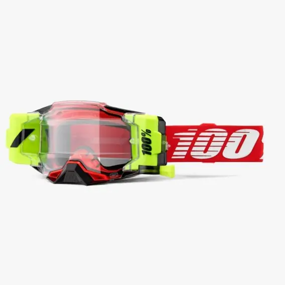 100 PROCENT GOGLE ARMEGA FORECAST ROLL-OFF RED - KOLOR CZERWONY/BIAŁY/ŻÓŁTY FLUO Bezpieczne zakupy