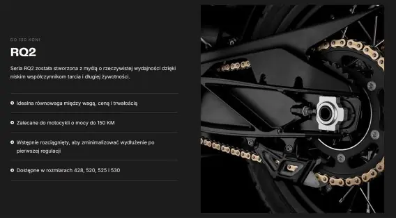 TSUBAKI ŁAŃCUCH NAPĘDOWY 525 RQ2 120 PROFESSIONAL ROAD X-RING CHAIN KOLOR ZŁOTO CZARNY G&B (120 OGNIW, OTWARTY ZAKUWKA W ZESTAWI Promocja