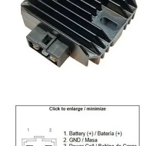 DZE REGULATOR NAPIĘCIA BENELLI BN 125; IMPERIAL 400; KEEWAY 125 KRK (299064540000) Hit sprzedaży