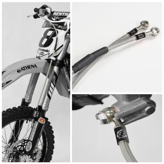 MOTO-MASTER PRZEWÓD HAMULCOWY W STALOWYM OPLOCIE PRZÓD GASGAS, HUSQVARNA, KTM SX/SXF 125/450 ‘04- (PATRZ OPIS TOWARU) CROSS Tylko dziś