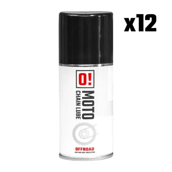 OMOTO ZESTAW 12 SZTUK SPRAY SMAR DO ŁAŃCUCHA 150ML OFF ROAD O! CHAIN LUBE (O!MOTO) (OLE-042) (PAKIET 12 SZTUK) Oferta czasowa
