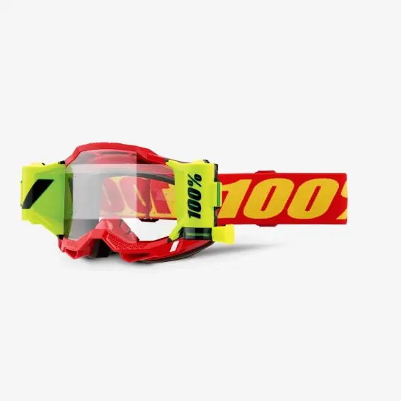 100 PROCENT GOGLE ACCURI 2 FORECAST ROLL-OFF RED - KOLOR CZERWONY/CZARNY/ŻÓŁTY FLUO SZYBKA PRZEŹROCZYSTA Kup teraz