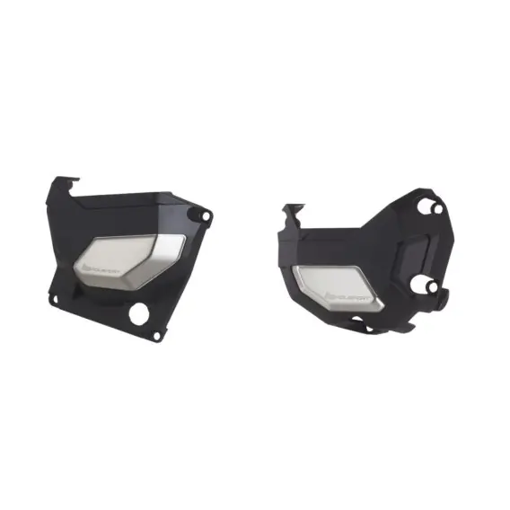POLISPORT STREET ZESTAW OSŁONA POKRYWY (DEKLA) ALTERNATORA ORAZ OSŁONA POKRYWY SPRZĘGŁA KAWASAKI Z 900‘17-22‘ KOLOR CZARNY (8485 Oferta limitowana