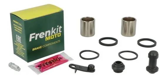 FRENKIT MOTO 2026/05 ZESTAW NAPRAWCZY ZACISKU HAMULCOWEGO (USZCZELNIENIA + TŁOCZKI) NISSIN (TŁOCZEK FI 27MM) PRZÓD YAMAHA X-MAX Promocja