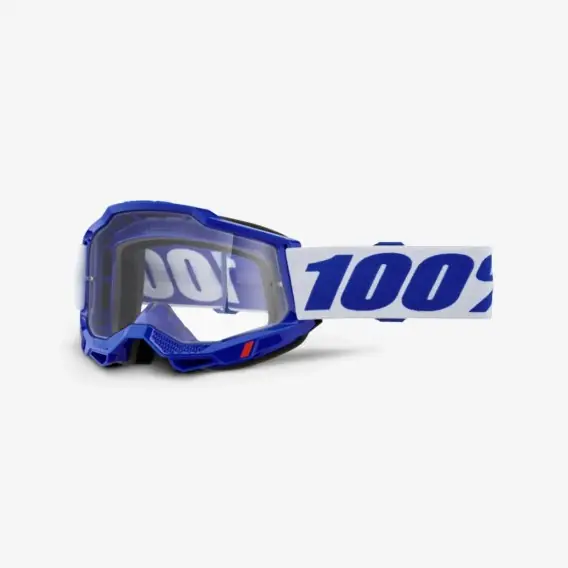 100 PROCENT GOGLE ACCURI 2 OTG BLUE - CLEAR LENS - KOLOR NIEBIESKI/BIAŁY SZYBKA PRZEŹROCZYSTA Łatwy zwrot