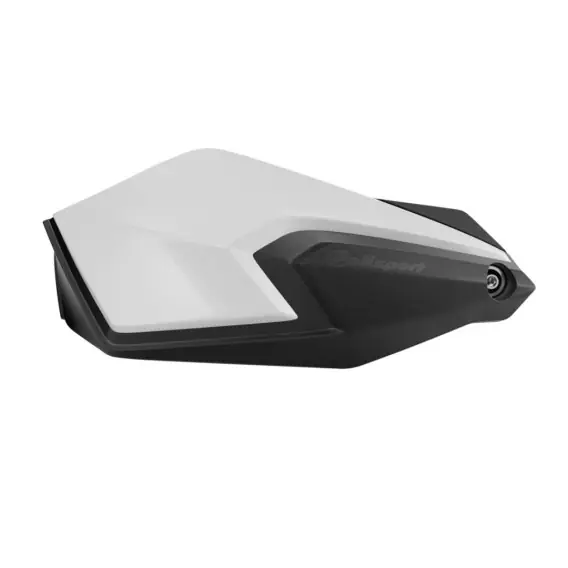 Popularny POLISPORT OSŁONY RĄK (HANDBARY) MODEL S-DUAL Z UNIWERSALNYM ZESTAWEM MONTAŻOWYM 22/28MM KOLOR BIAŁY