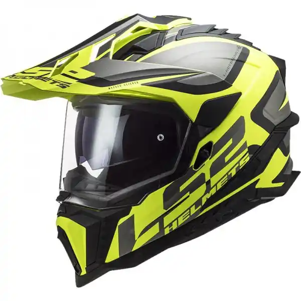 Kask Motocyklowy Enduro LS2 MX701 EXPLORER ALTER BLACK YELLOW Tani