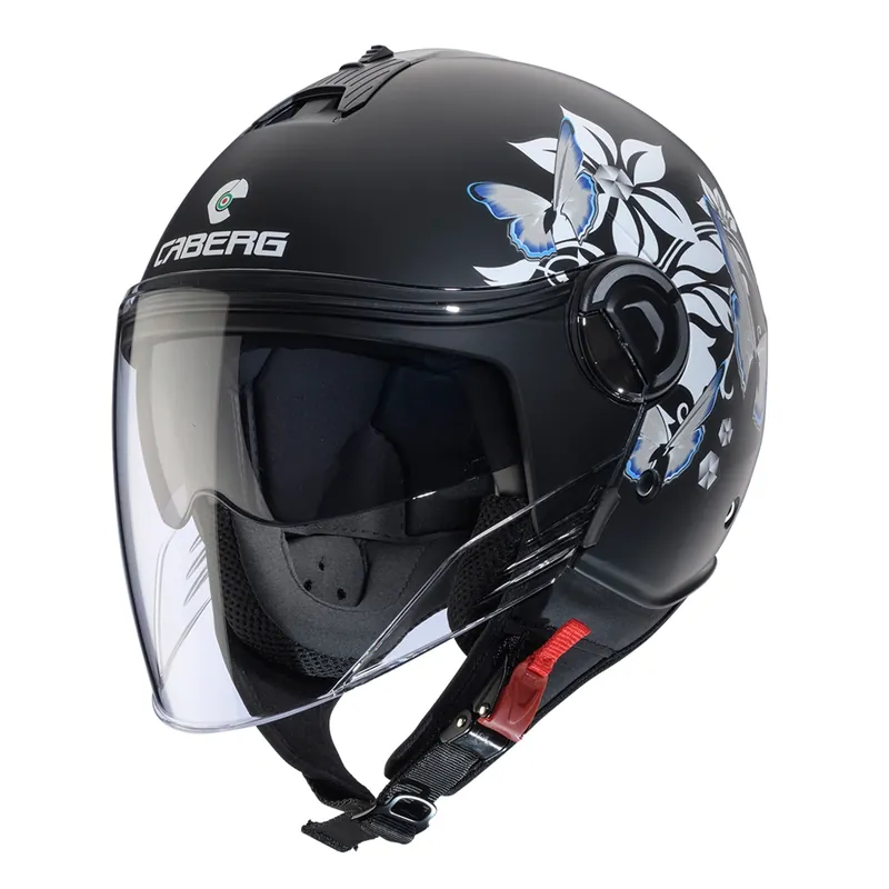 Bestseller Kask Otwarty Motocyklowy CABERG RIVIERA V4X MIA BLACK WHITE GREY