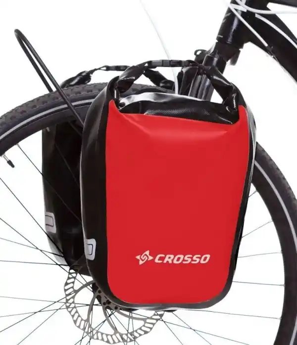 Sakwy rowerowe Crosso Dry 30l czerwone Taniej
