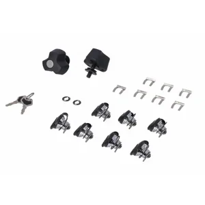 Nowy Zestaw 7 Zamków Do Kufrów + Zestaw Antykradzieżowy Do Stelaży PRO SW-MOTECH Anti-Theft 2 Klucze Black