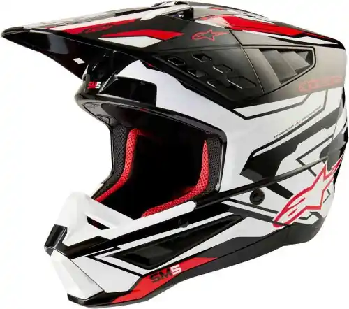 Tani Kask Alpinestars S-M5 2024 Action