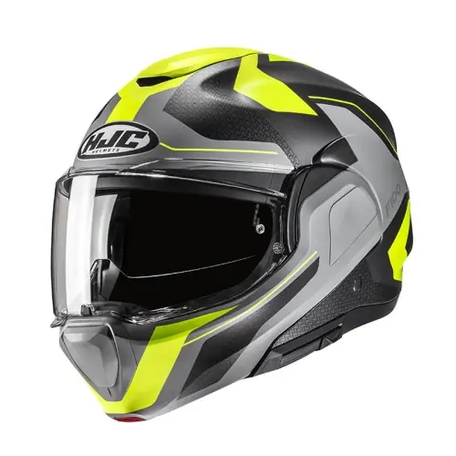 Oferta Kask HJC F100 Bios Yellow/Grey